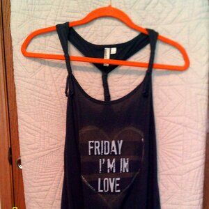 Hang ten racerback tank